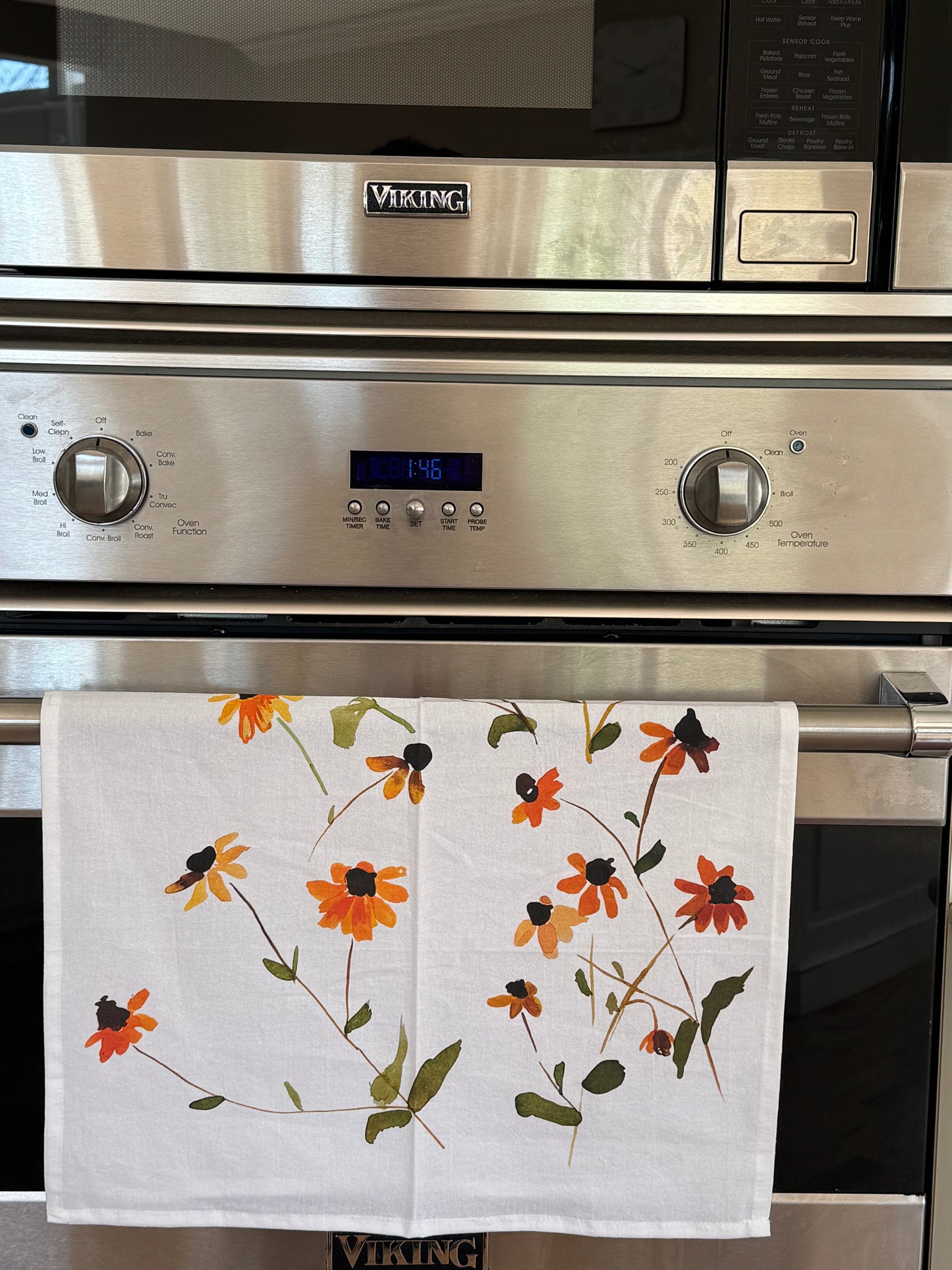 Brown Eyed Susan Dishtowel