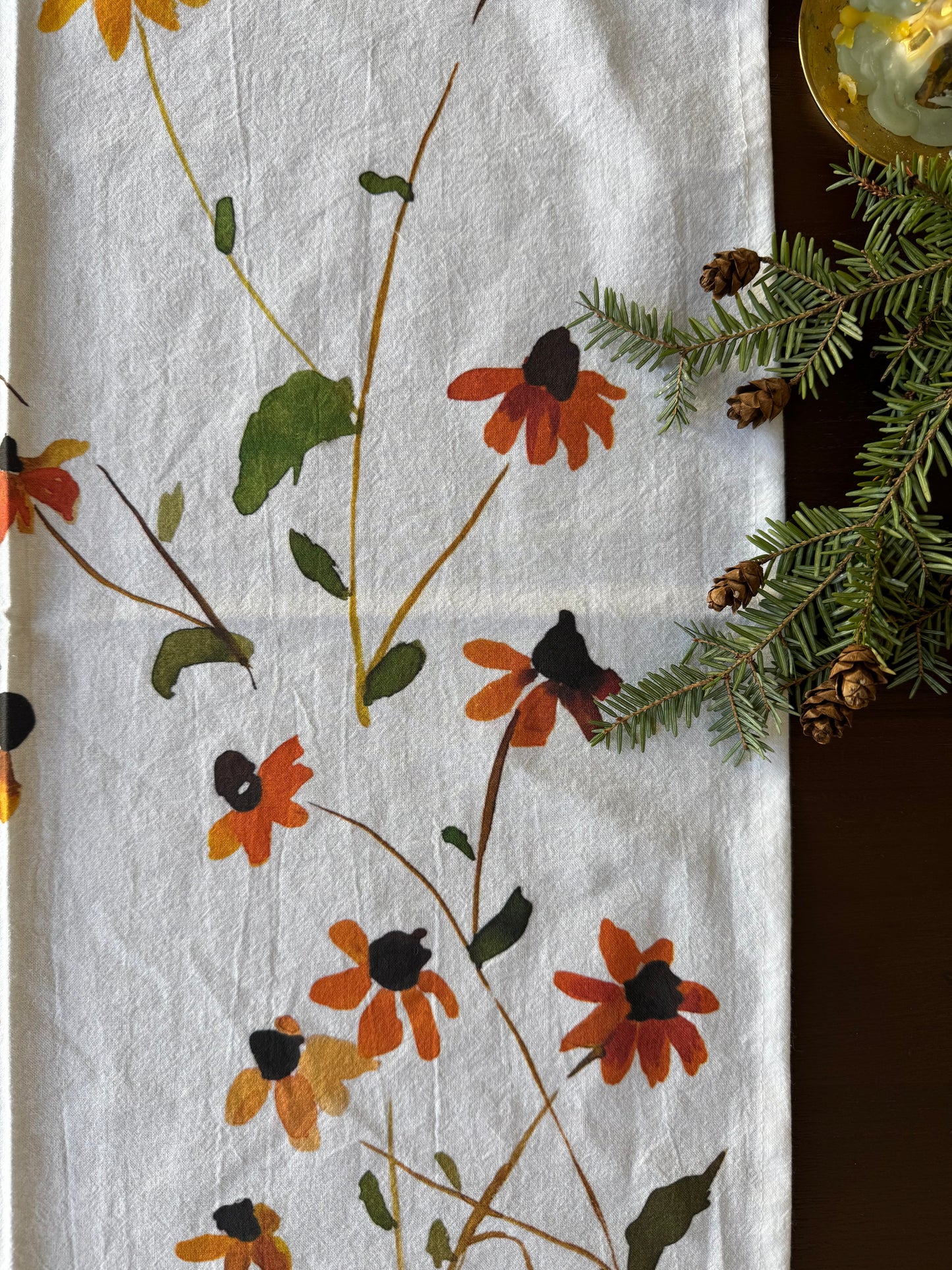 Brown Eyed Susan Dishtowel